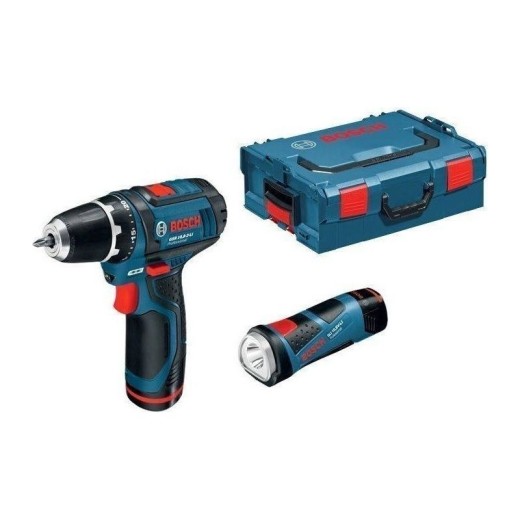 BOSCH GSR 10,8-2-LI PRO+ ΦΑΚΟΣ GLI POWERLED PROL (2Χ2.0AH)